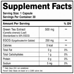 Alternative view of Green Tea Extract Capsules